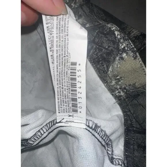 Camo Printed Work Jacket, Cotton Canvas, Men’s L, Carpenter Style Hardware - Picture 3 of 4